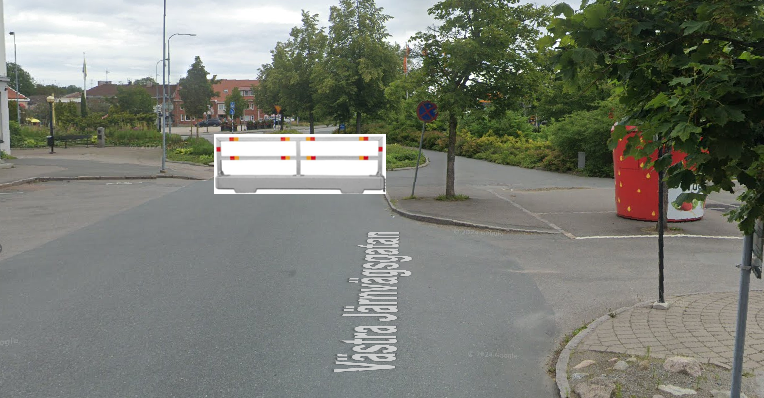 Västra Järnvägsgatan stängs av