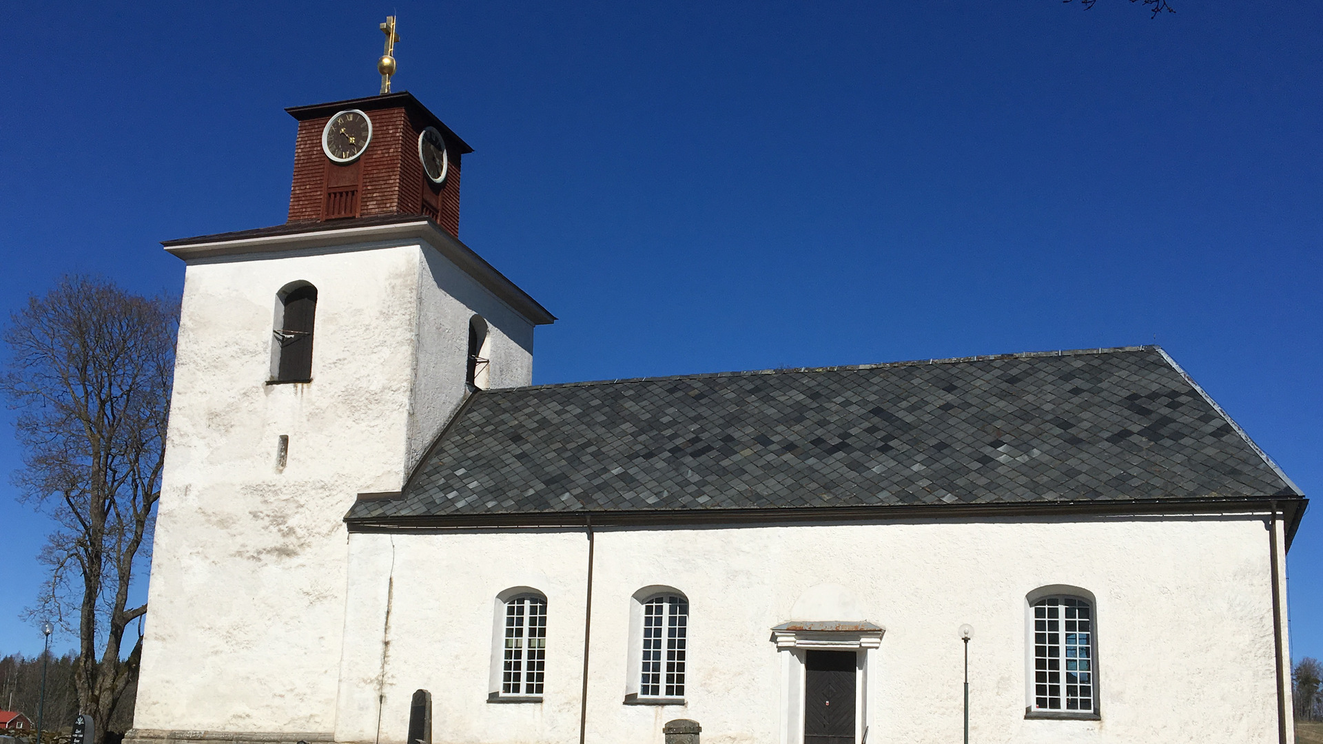 Utsidan av Skepperstad kyrka 