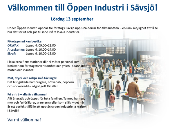 öppen industri i sävsjö