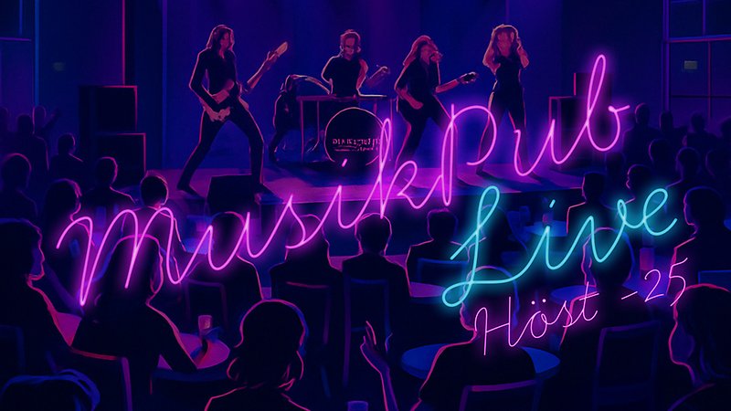 affisch med texten musikpub live
